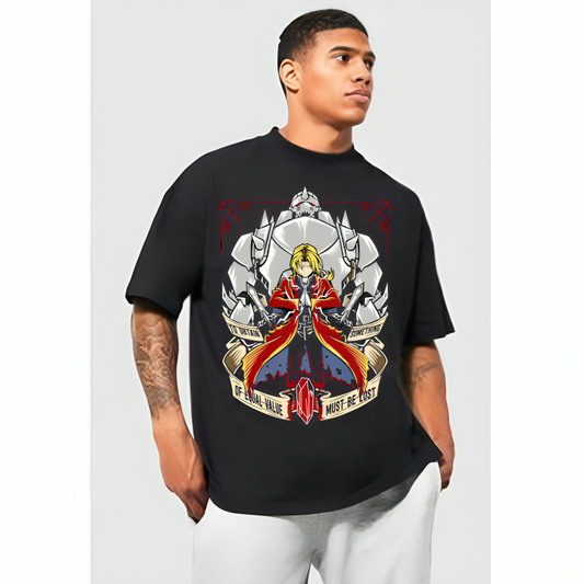 Fullmetal Alchemist Edward Elric Alphonse Oversized T-shirt