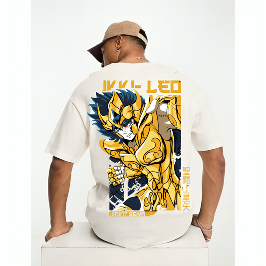 Saint Seiya Leo Aiolia Gold Oversized T-shirt