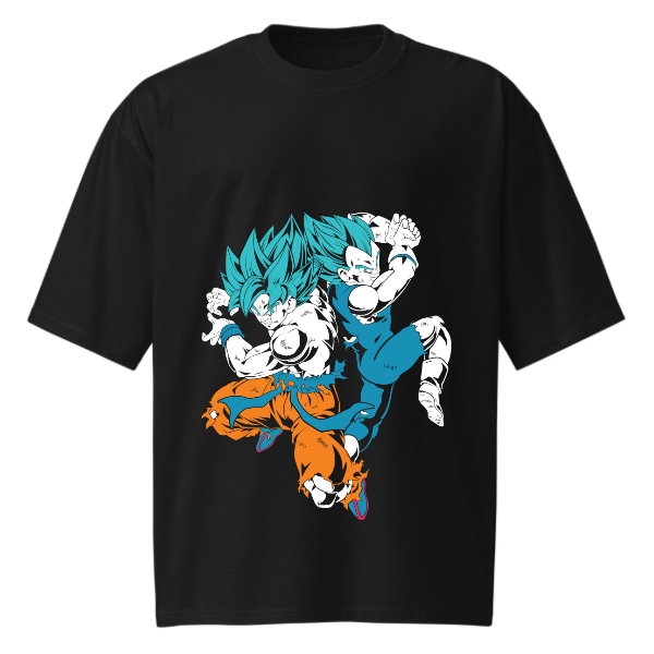 Dragon Ball Z Goku & Vegeta Super Saiyan Oversized T-shirt