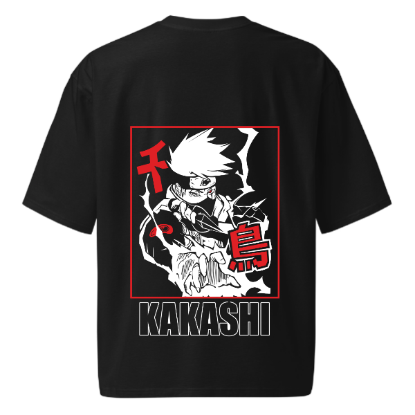 Naruto Kakashi Hatake Chidori Oversized T-shirt