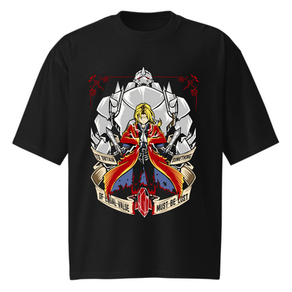 Fullmetal Alchemist Edward Elric Alphonse Oversized T-shirt