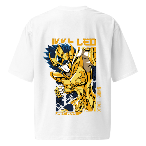 Saint Seiya Leo Aiolia Gold Oversized T-shirt