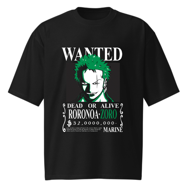 One Piece Zoro Wanted Oversized T-shirt